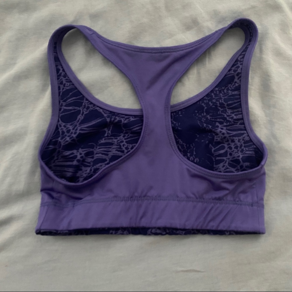 Reversible Purple Sports Bra - Picture 3 of 6